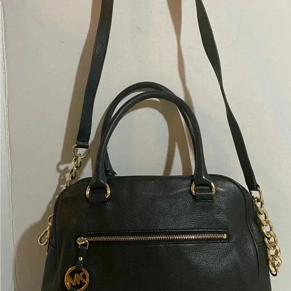 Michael kors Black leather satchel handbag - Picture 11 of 12